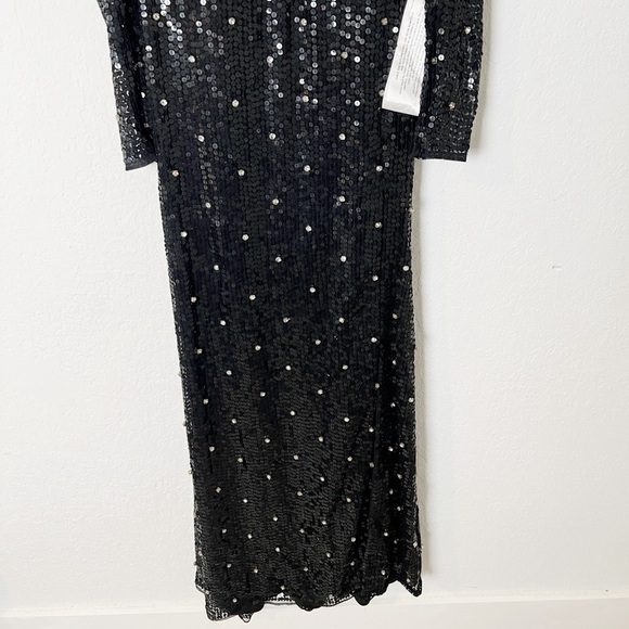 Mac Duggal Womens Sequined A Line Gown - Picture 4 of 10